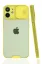 Newface iPhone 12 Mini Kılıf Platin Kamera Koruma Silikon - Sarı resmi