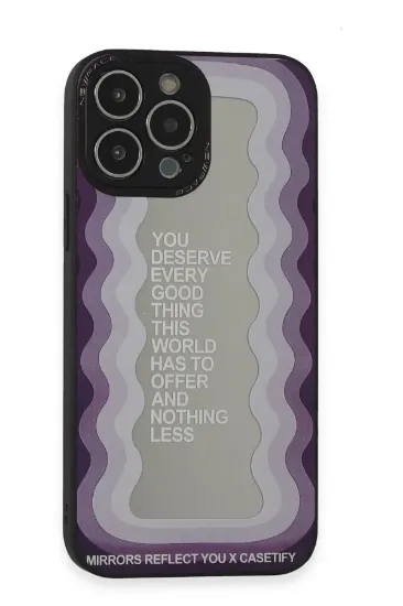 Newface iPhone 13 Pro Max Kılıf Mirror Desenli Kapak - Mirror - 5 resmi