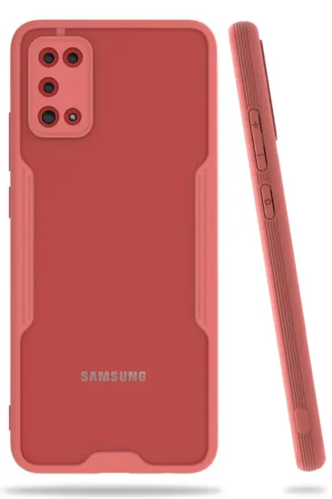 Newface Samsung Galaxy A02S Kılıf Platin Silikon - Pembe resmi
