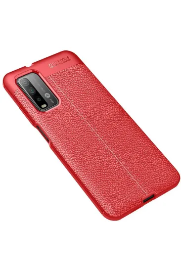 Newface Xiaomi Redmi 9T Kılıf Auto Focus Kapak - Kırmızı resmi