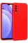 Newface Xiaomi Redmi 9T Kılıf Nano içi Kadife Silikon - Kırmızı resmi