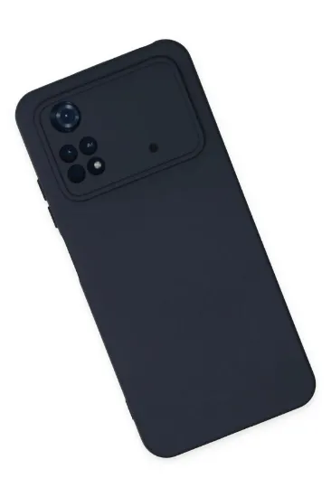 Newface Xiaomi Poco M4 Pro 4G Kılıf Nano içi Kadife Silikon - Lacivert resmi