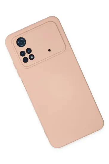 Newface Xiaomi Poco M4 Pro 4G Kılıf Nano içi Kadife Silikon - Pudra resmi