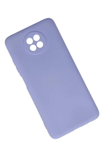 Newface Xiaomi Redmi Note 9 5G Kılıf Nano içi Kadife Silikon - Lila resmi