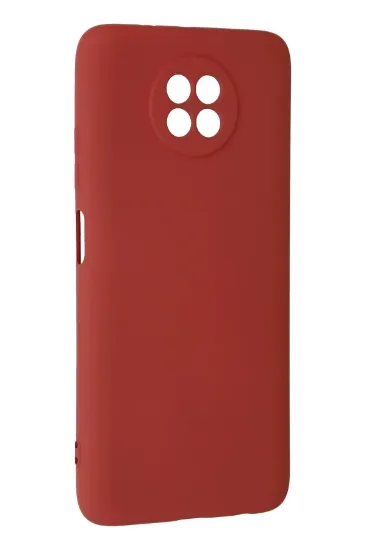 Newface Xiaomi Redmi Note 9 5G Kılıf Nano içi Kadife Silikon - Kiremit resmi