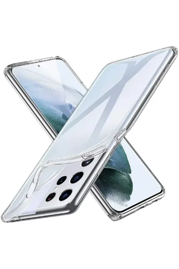 Newface Samsung Galaxy S21 Ultra Kılıf Lüx Şeffaf Silikon resmi