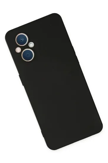 Newface Oppo Reno 7 Lite Kılıf Nano içi Kadife Silikon - Siyah resmi