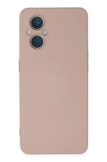Newface Oppo Reno 7 Lite Kılıf Nano içi Kadife Silikon - Pudra resmi
