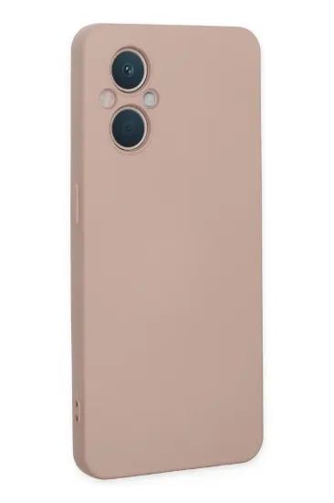 Newface Oppo Reno 7 Lite Kılıf Nano içi Kadife Silikon - Pudra resmi