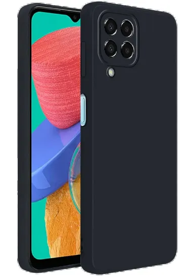 Newface Samsung Galaxy M33 Kılıf First Silikon - Siyah resmi
