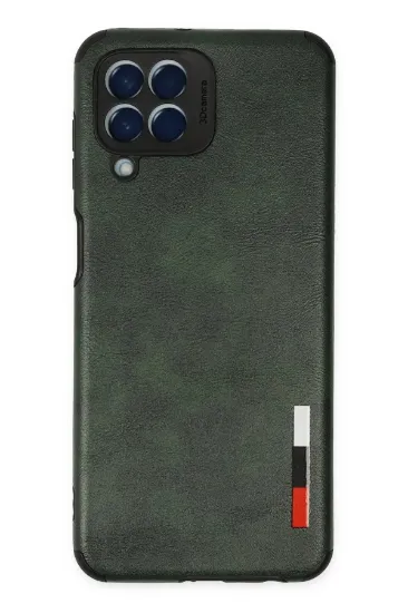 Newface Samsung Galaxy M33 Kılıf Loop Deri Silikon - Yeşil resmi