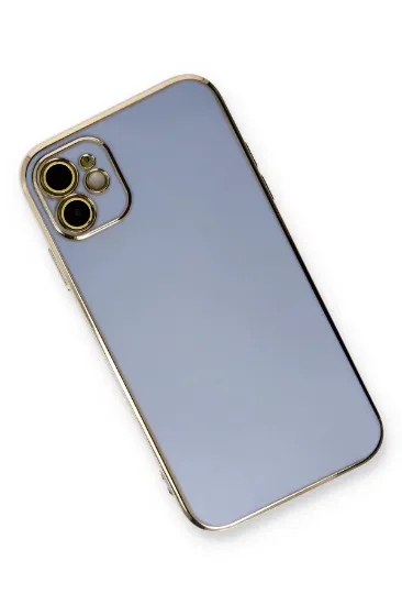 Newface iPhone 11 Kılıf Volet Silikon - Mavi resmi