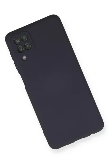 Newface Samsung Galaxy A12 Kılıf Nano içi Kadife Silikon - Lacivert resmi