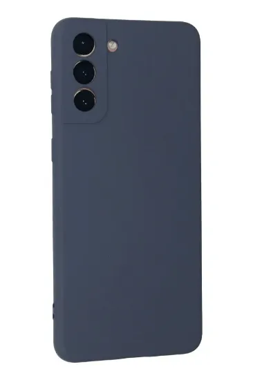 Newface Samsung Galaxy S21 Plus Kılıf Nano içi Kadife Silikon - Gri resmi