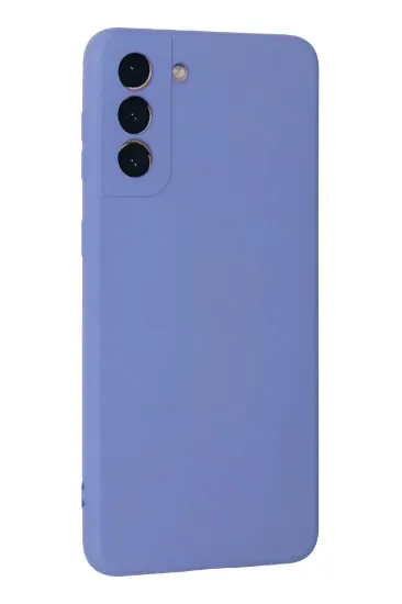 Newface Samsung Galaxy S21 Plus Kılıf Nano içi Kadife Silikon - Lila resmi