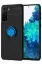 Newface Samsung Galaxy S21 Plus Kılıf Range Yüzüklü Silikon - Siyah-Mavi resmi