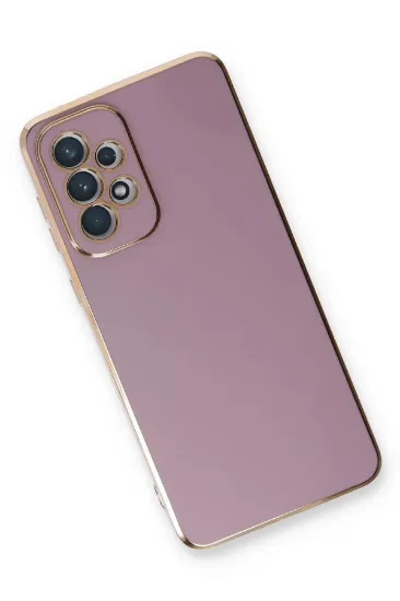 Newface Samsung Galaxy A33 5G Kılıf Volet Silikon - Mor resmi