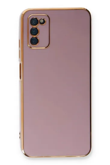 Newface Samsung Galaxy A03S Kılıf Volet Silikon - Mor resmi
