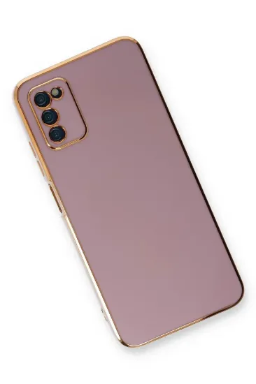 Newface Samsung Galaxy A03S Kılıf Volet Silikon - Mor resmi