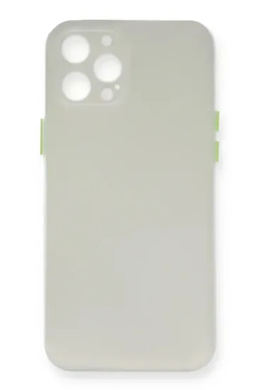 Newface iPhone 12 Pro Max Kılıf PP Ultra İnce Kapak - Beyaz resmi
