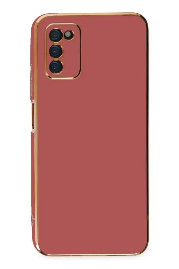Newface Samsung Galaxy A03S Kılıf Volet Silikon - Kırmızı resmi