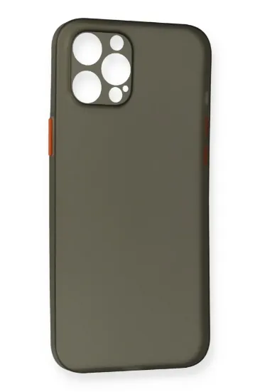 Newface iPhone 12 Pro Max Kılıf PP Ultra İnce Kapak - Gri resmi