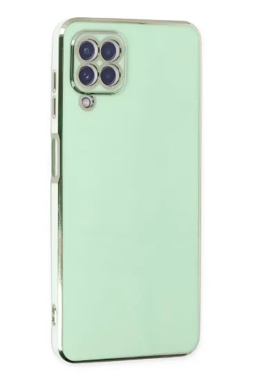 Newface Samsung Galaxy A22 Kılıf Volet Silikon - Açık Yeşil resmi