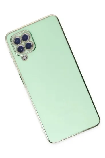 Newface Samsung Galaxy A22 Kılıf Volet Silikon - Açık Yeşil resmi