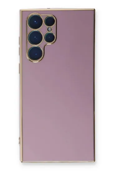 Newface Samsung Galaxy S22 Ultra Kılıf Volet Silikon - Mor resmi