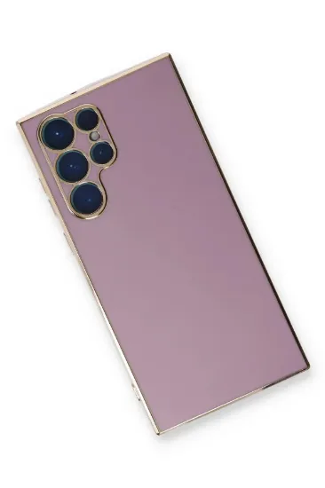Newface Samsung Galaxy S22 Ultra Kılıf Volet Silikon - Mor resmi