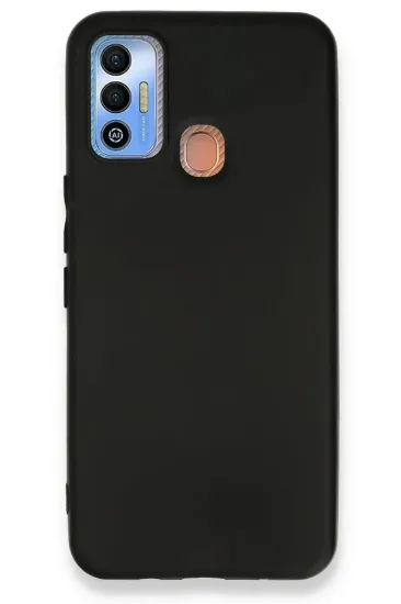 Newface Tecno Spark 7T Kılıf First Silikon - Siyah resmi