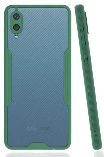 Newface Samsung Galaxy A02 Kılıf Platin Silikon - Yeşil resmi