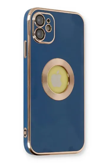 Newface iPhone 12 Kılıf Store Silikon - Mavi resmi