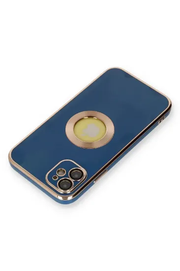 Newface iPhone 12 Kılıf Store Silikon - Mavi resmi