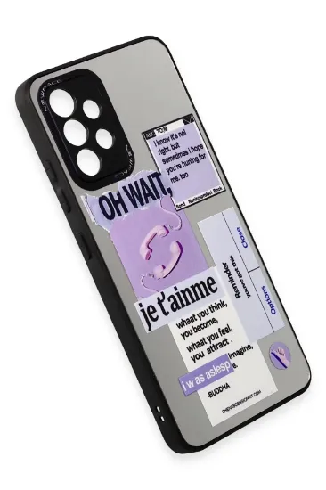 Newface Samsung Galaxy A52 Kılıf Mirror Desenli Kapak - Mirror - 4 resmi