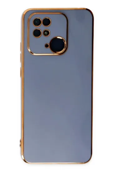 Newface Xiaomi Redmi 10C Kılıf Volet Silikon - Mavi resmi