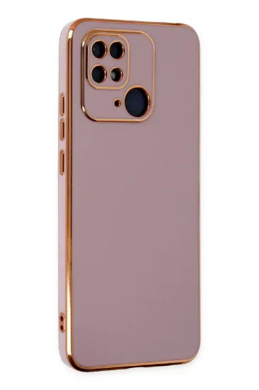 Newface Xiaomi Redmi 10C Kılıf Volet Silikon - Mor resmi