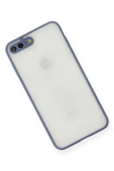 Newface iPhone 7 Plus Kılıf Montreal Silikon Kapak - Gri resmi