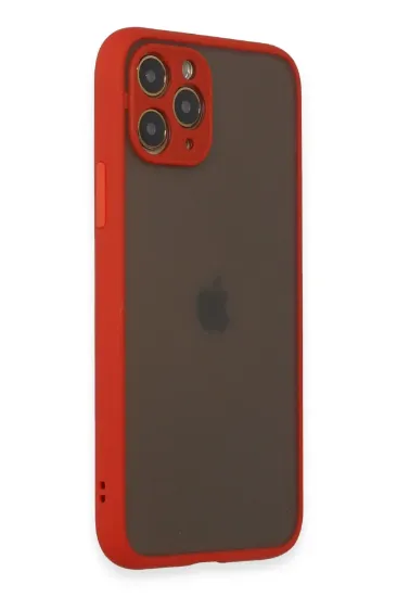 Newface iPhone 11 Pro Kılıf Montreal Silikon Kapak - Kırmızı resmi