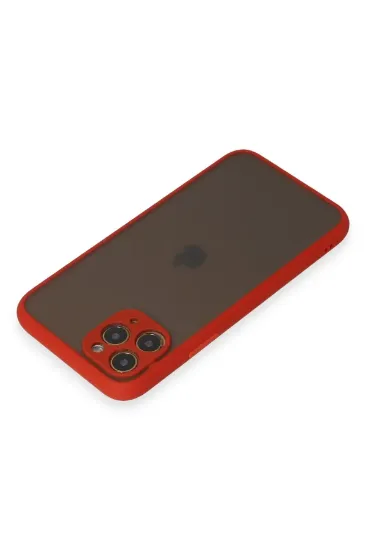 Newface iPhone 11 Pro Kılıf Montreal Silikon Kapak - Kırmızı resmi