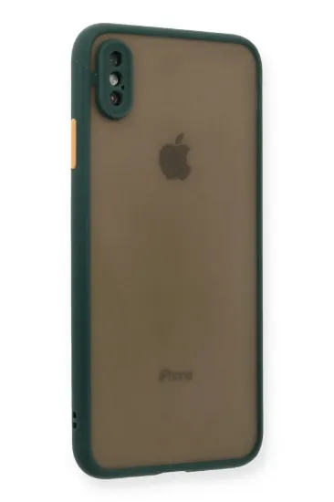 Newface iPhone X Kılıf Montreal Silikon Kapak - Yeşil resmi