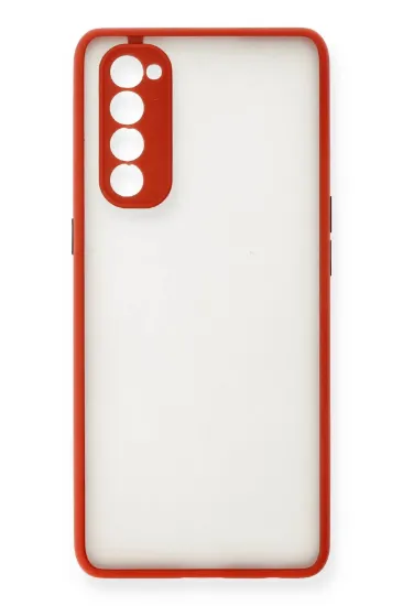 Newface Oppo Reno 4 Pro Kılıf Montreal Silikon Kapak - Kırmızı resmi