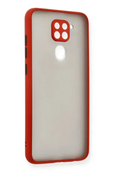 Newface Xiaomi Redmi Note 9 Kılıf Montreal Silikon Kapak - Kırmızı resmi