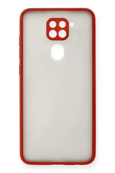 Newface Xiaomi Redmi Note 9 Kılıf Montreal Silikon Kapak - Kırmızı resmi