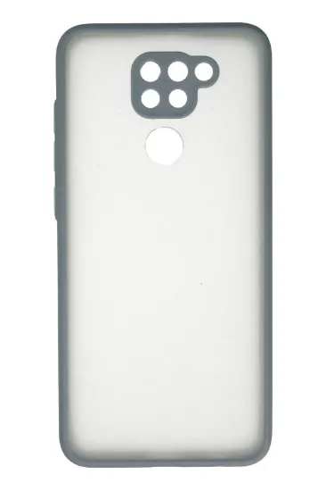Newface Xiaomi Redmi Note 9 Kılıf Montreal Silikon Kapak - Gri resmi