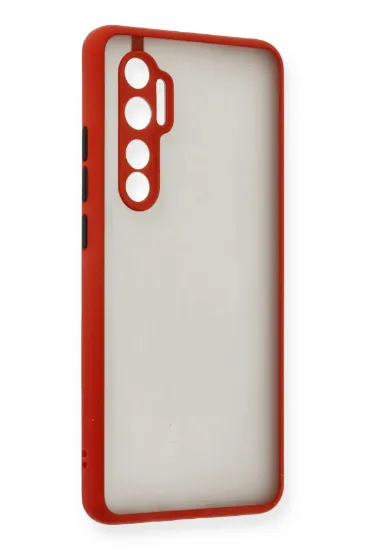 Newface Xiaomi Mi Note 10 Lite Kılıf Montreal Silikon Kapak - Kırmızı resmi