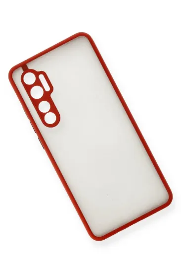 Newface Xiaomi Mi Note 10 Lite Kılıf Montreal Silikon Kapak - Kırmızı resmi