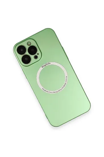 Newface iPhone 13 Pro Kılıf Jack Magneticsafe Lens Silikon - Yeşil resmi