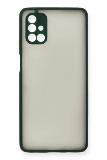 Newface Samsung Galaxy M51 Kılıf Montreal Silikon Kapak - Yeşil resmi