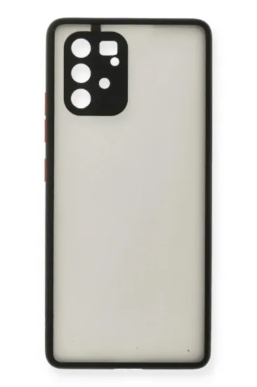 Newface Samsung Galaxy A91 / S10 Lite Kılıf Montreal Silikon Kapak - Siyah resmi
